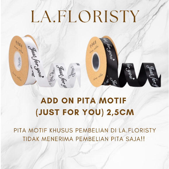 

ADD ON PITA / SELENDANG buket bunga by La.Floristy