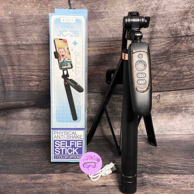 TRIPOD BLUETOOTH JC-26 1,8 METER + REMOTE CONTROL / TRIPOD TONGSIS KAMERA