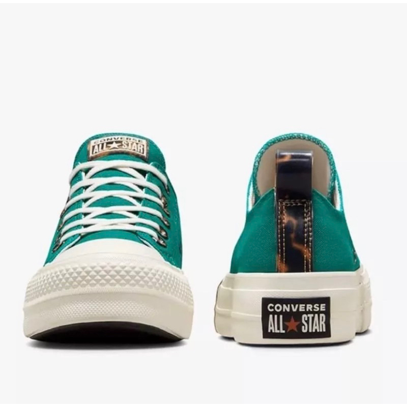 Converse CTAS LIFT OX Women's Sneakers - Magic Peacock/Egret/Tawny Owl  (Size: US 7.5)