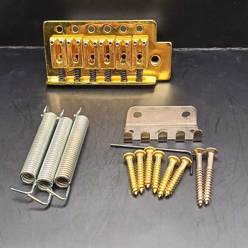 Bridge Tremolo Stratocaster Semi Updown Gold