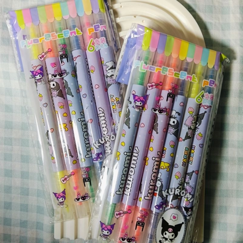 

6PCS Stabilo 2 sisi Sanrio Kuromi