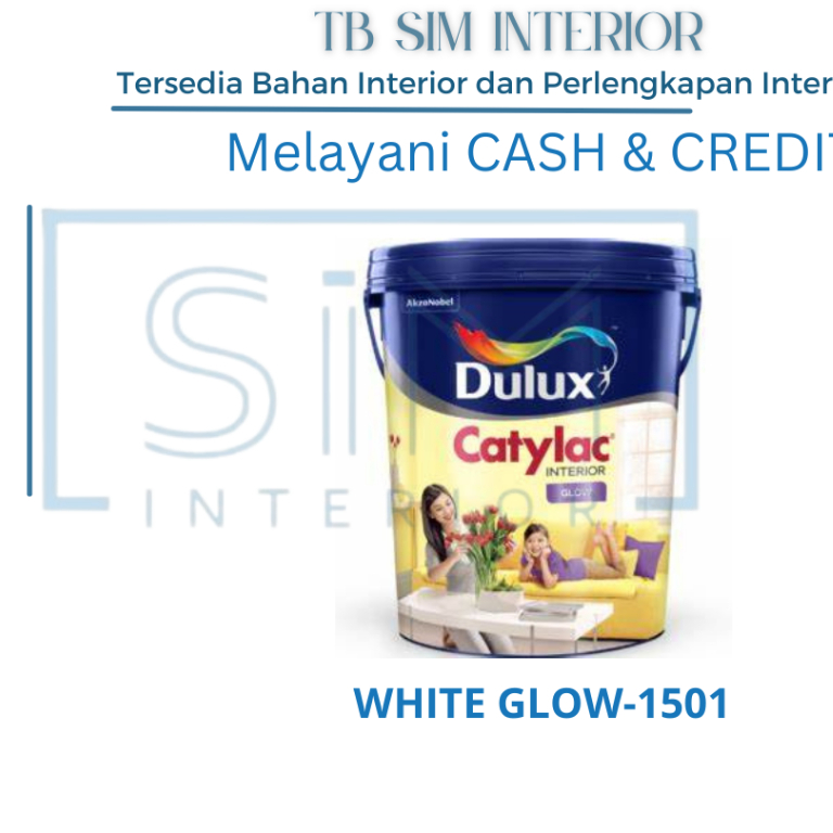 CAT TEMBOK INTERIOR DULUX CATYLAC PUTIH GLOW 25 KG