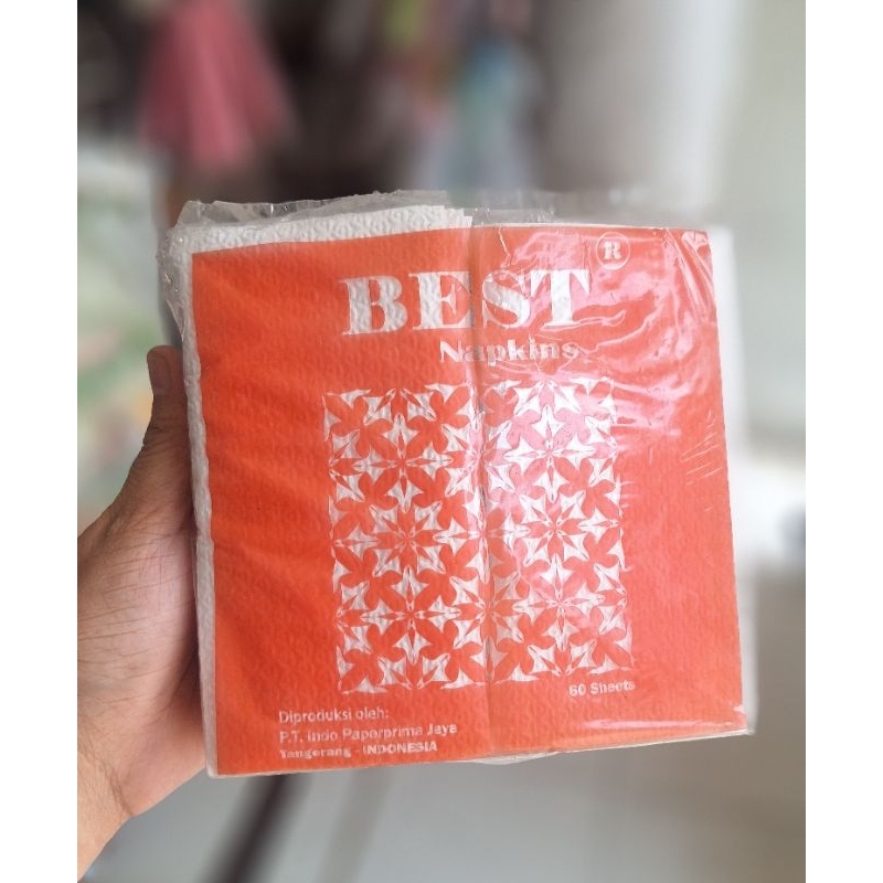 TISSUE MAKAN NAPKIN BEST/NAPKIN 60sheets
