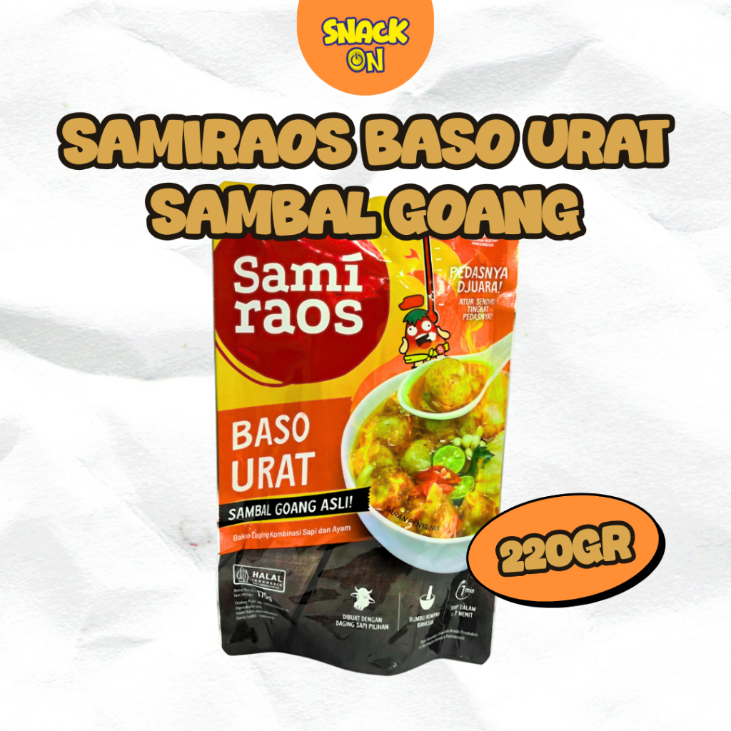 

Snack On Sami Raos Baso Urat Sambal Goang Pedas