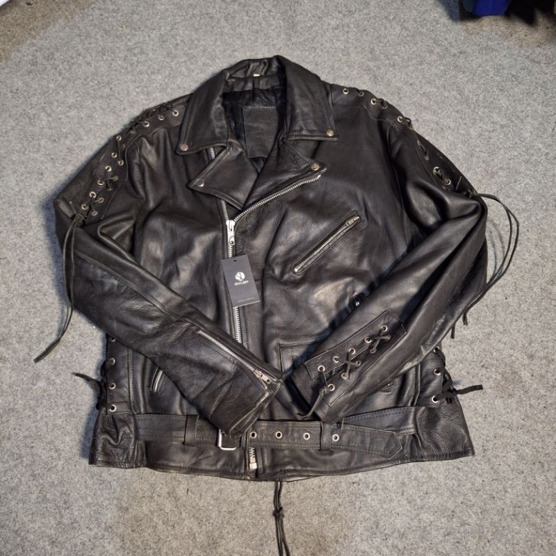 jacket ramones jacket leather/kulit asli