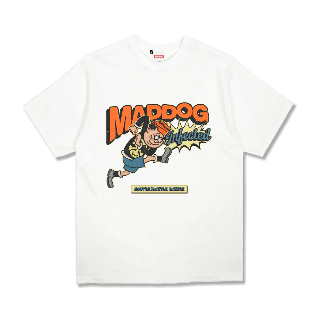 ORI Maddog Infected - Kaos - Offside White | Kaos Pria Wanita Unisex Putih T-shirt Distro Official M