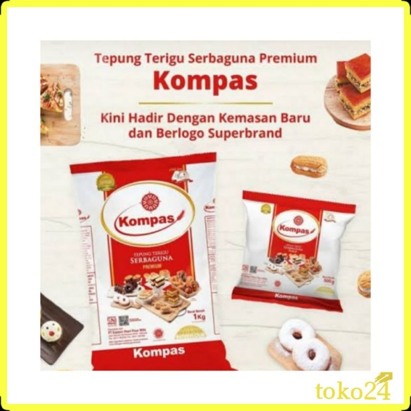 

Tepung Terigu Kompas 1 kg & 500 gr