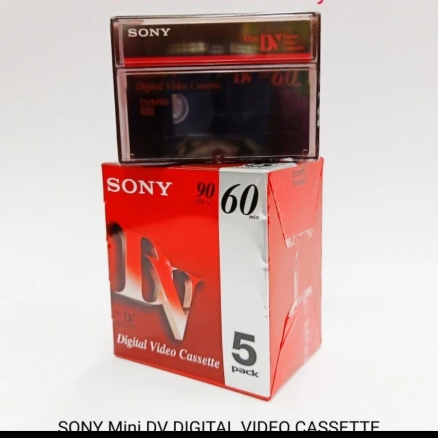 Kaset Sony MiniDV 60 menit SP / Handycam Sony MINI DV