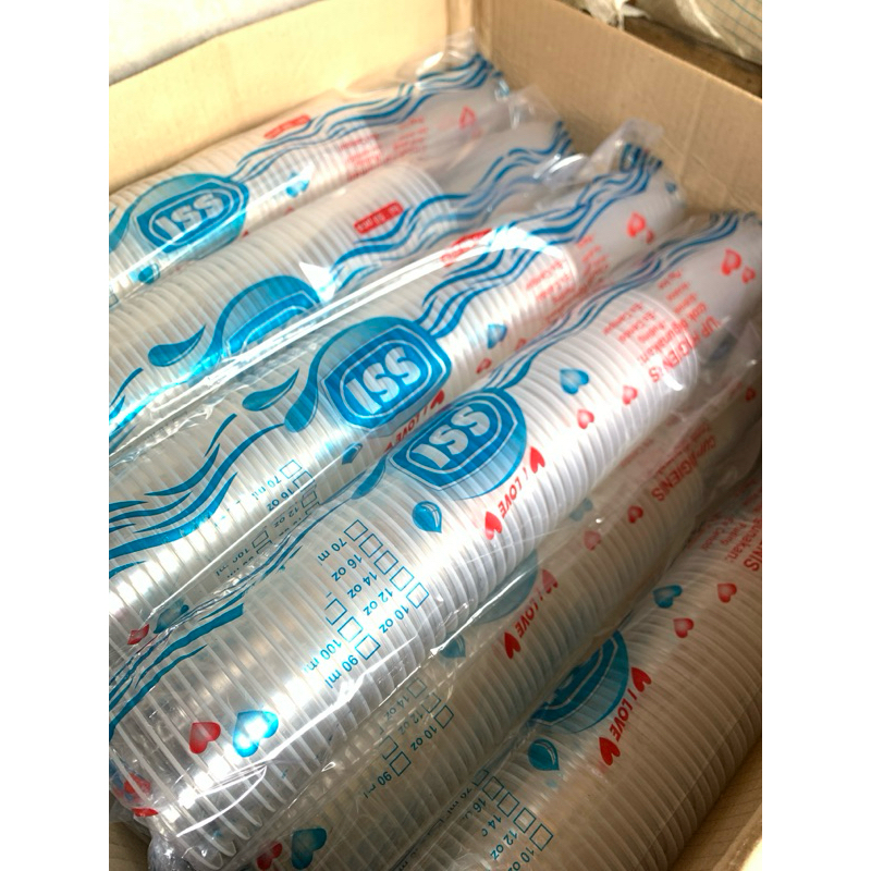 Cup 22 oz SSI datar reguler TEBAL