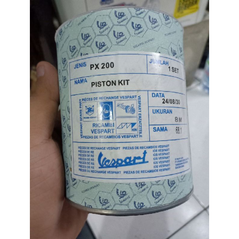seher piston kit set 200cc ricambi size 8M vespa Excel200 spartan