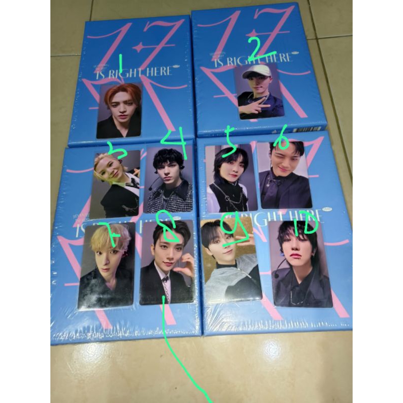PHOTOCARD SEVENTEEN 17 IS RIGHT HERE YZY YIZHIYU WITHFANS POB WOOZI VERNON JOSHUA MINGHAO MINGYU DK 