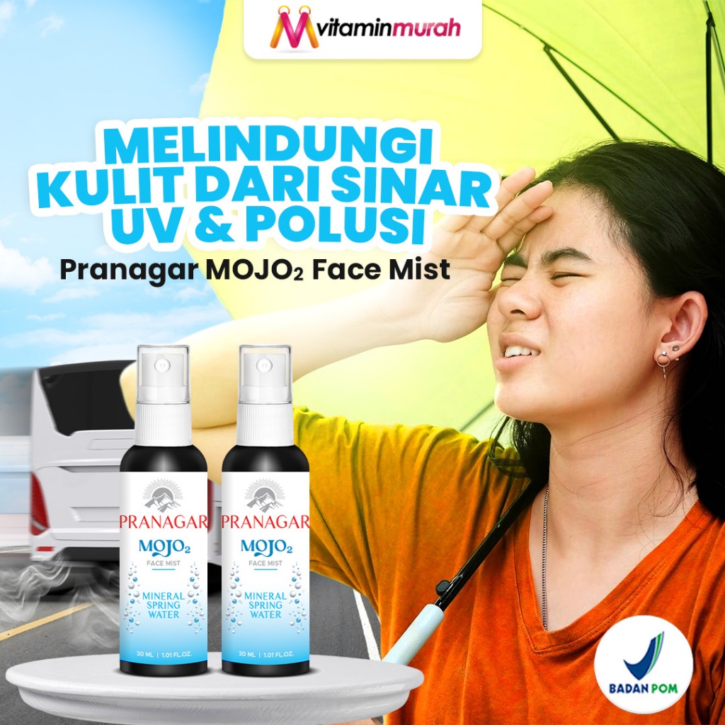 Anti UV Face Mist Pranagar Mojo2 - Perlindungan & Perawatan Kulit Berjerawat