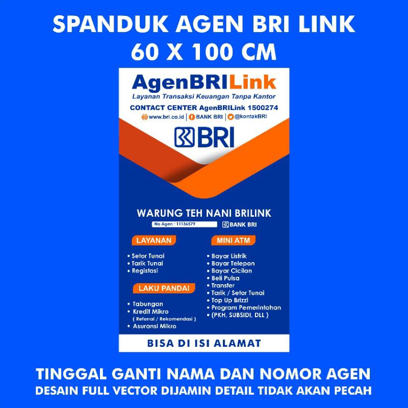 SPANDUK AGEN BRI LINK