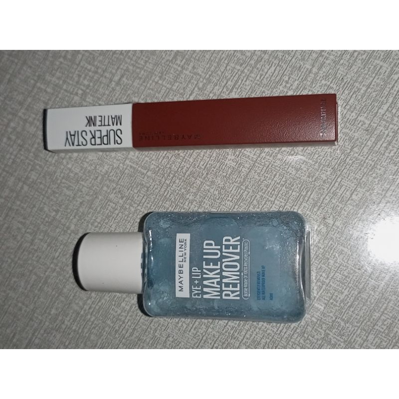 MAYBELLINE SUPER STAY MATTE INK SHADE 245 SEEKER, FREE MAYBELLINE EYE + LIP REMOVER 40ML
