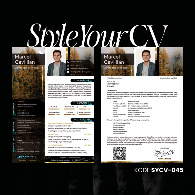 

BELI 1 CV & Surat Lamaran Digital KODE SYCV-045