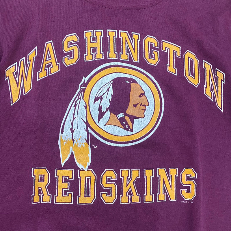 Crewneck sweater NFL vintage 90s Washington Redskins 7 Logo