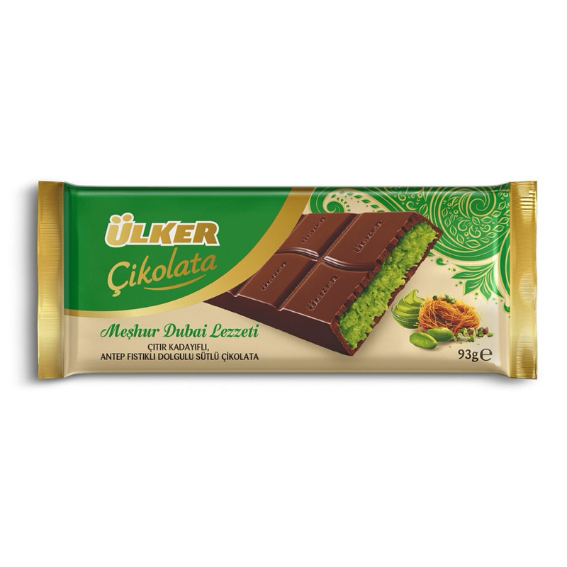 

Coklat Dubai Ulker Turki Bolci Antep Fistikli Coklat Pistachio