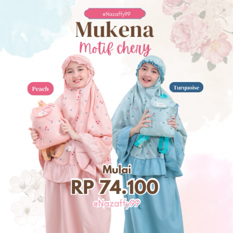 Mukena Anak Motif Tas Ransel | Mukena Anak Rayon TK SD Tanggung | Mukena