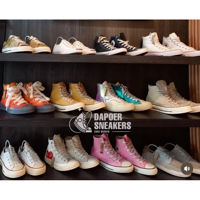 CO CONVERSE AND VANS, KULIT READY STOK