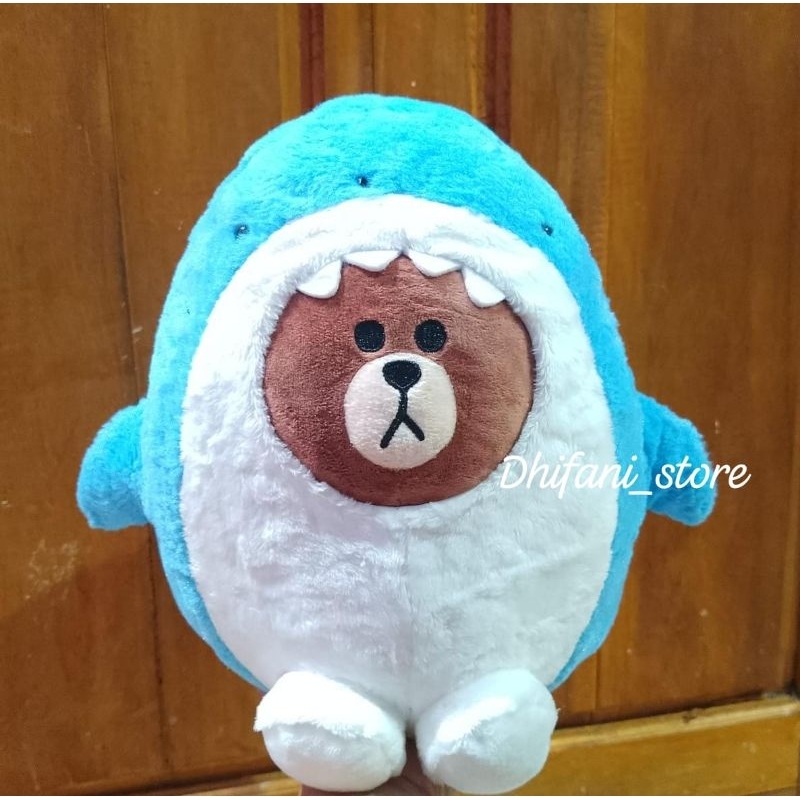 Boneka Brown Line Kostum Hiu / Boneka Jungle Brown / Brown Line