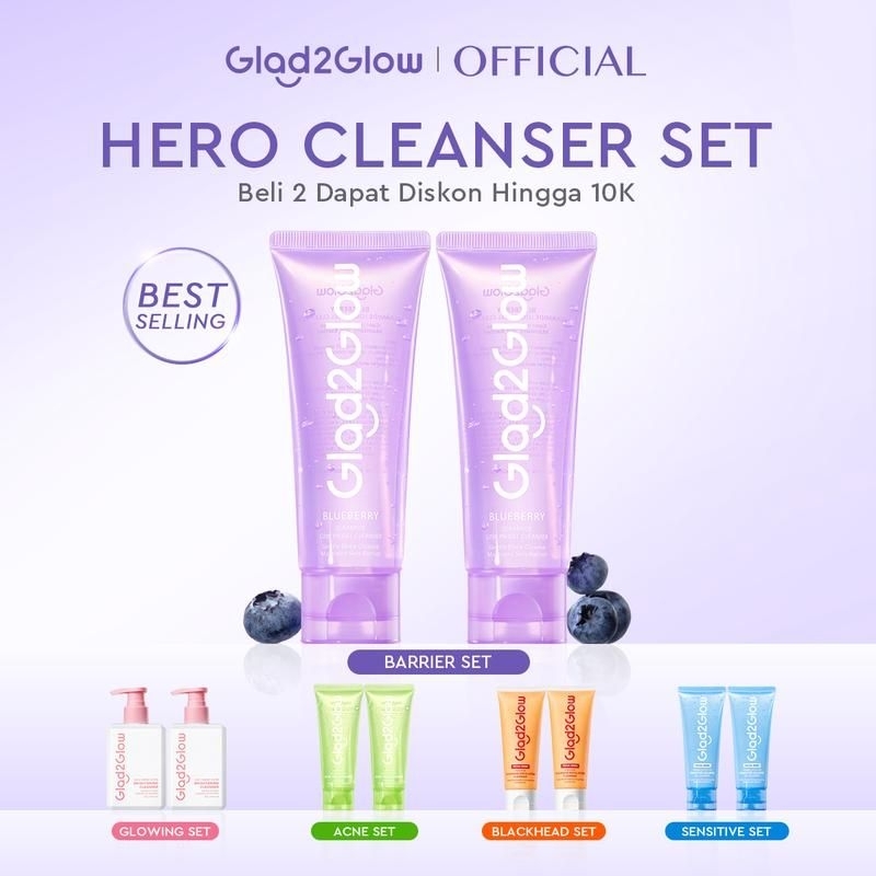 G2G Glad2Glow Twin Pack Face Wash Twin Pack Cleanser