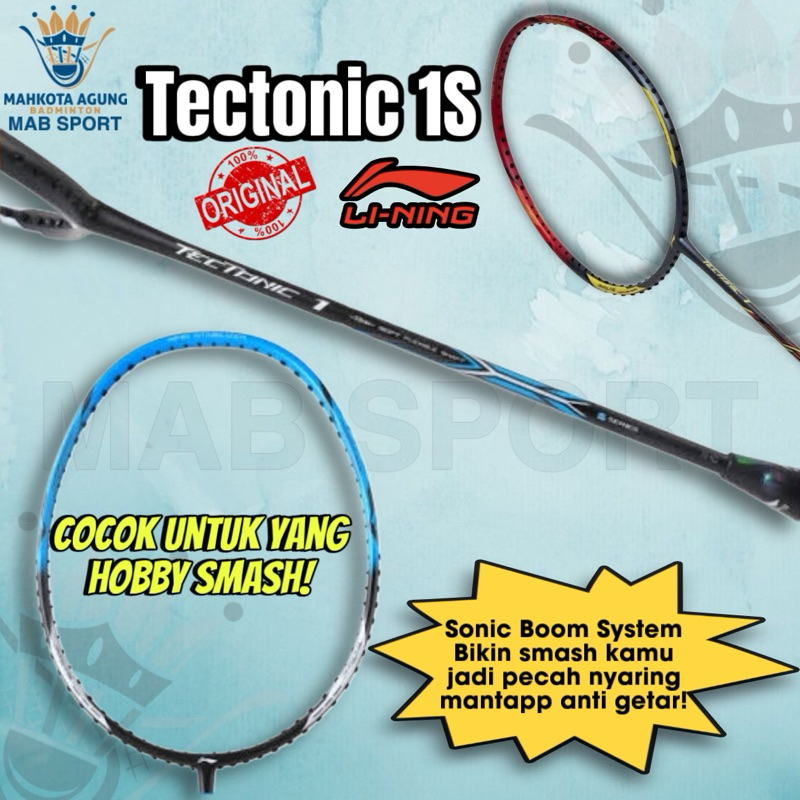 raket badminton bulutangkis lining tectonic 1 S series tectonic1 original bikin smash jadi nyaring b