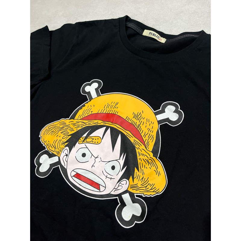 kaos one piece - luffy - size M - preloved