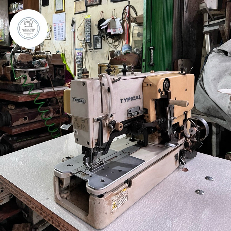 MESIN LUBANG KANCING KEMEJA/GAMIS/KEBAYA TYPICAL TY-781 INDUSTRIAL HIGH SPEED SECOND (BEKAS)