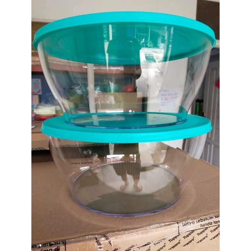 CLEAR BOWL 4LITER ORIGINAL TUPPERWARE (2PCS)