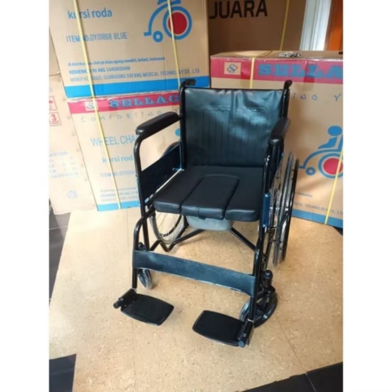 PRELOVED Kursi Roda Lansia 2 in 1 jok bab lipat SECOND