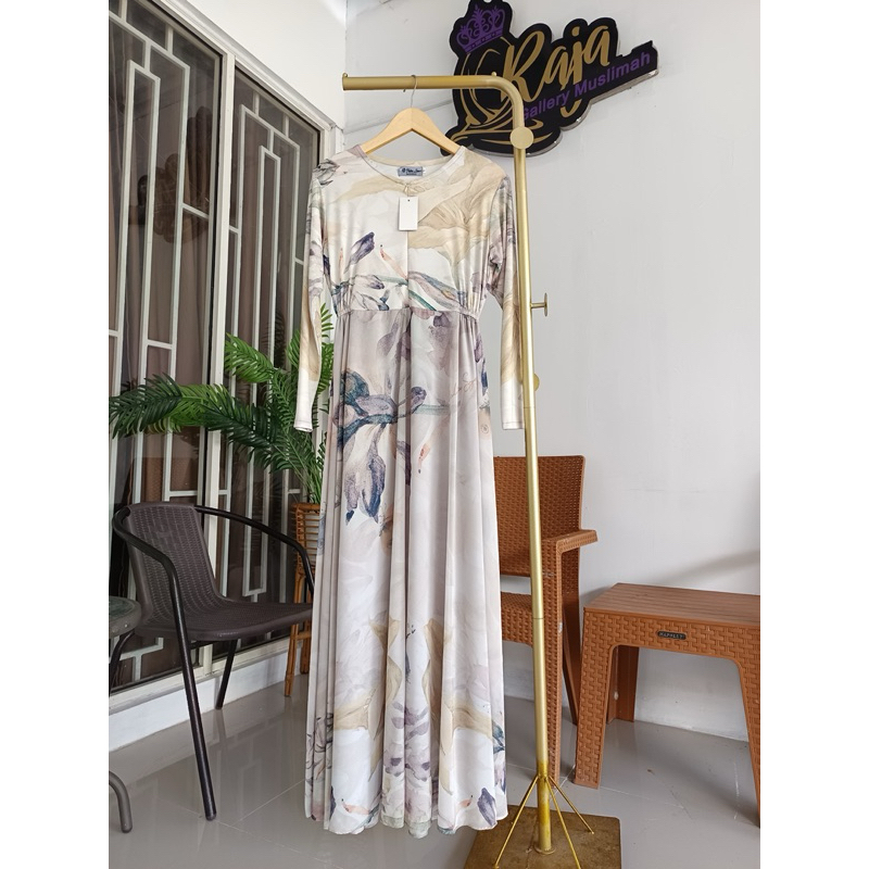 Gamis yumna Dress set casual TARTAN BY HALIZA SYARI