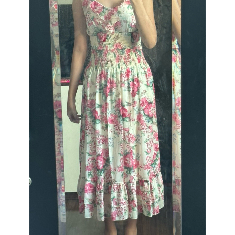 Preloved Dress Bunga Bunga