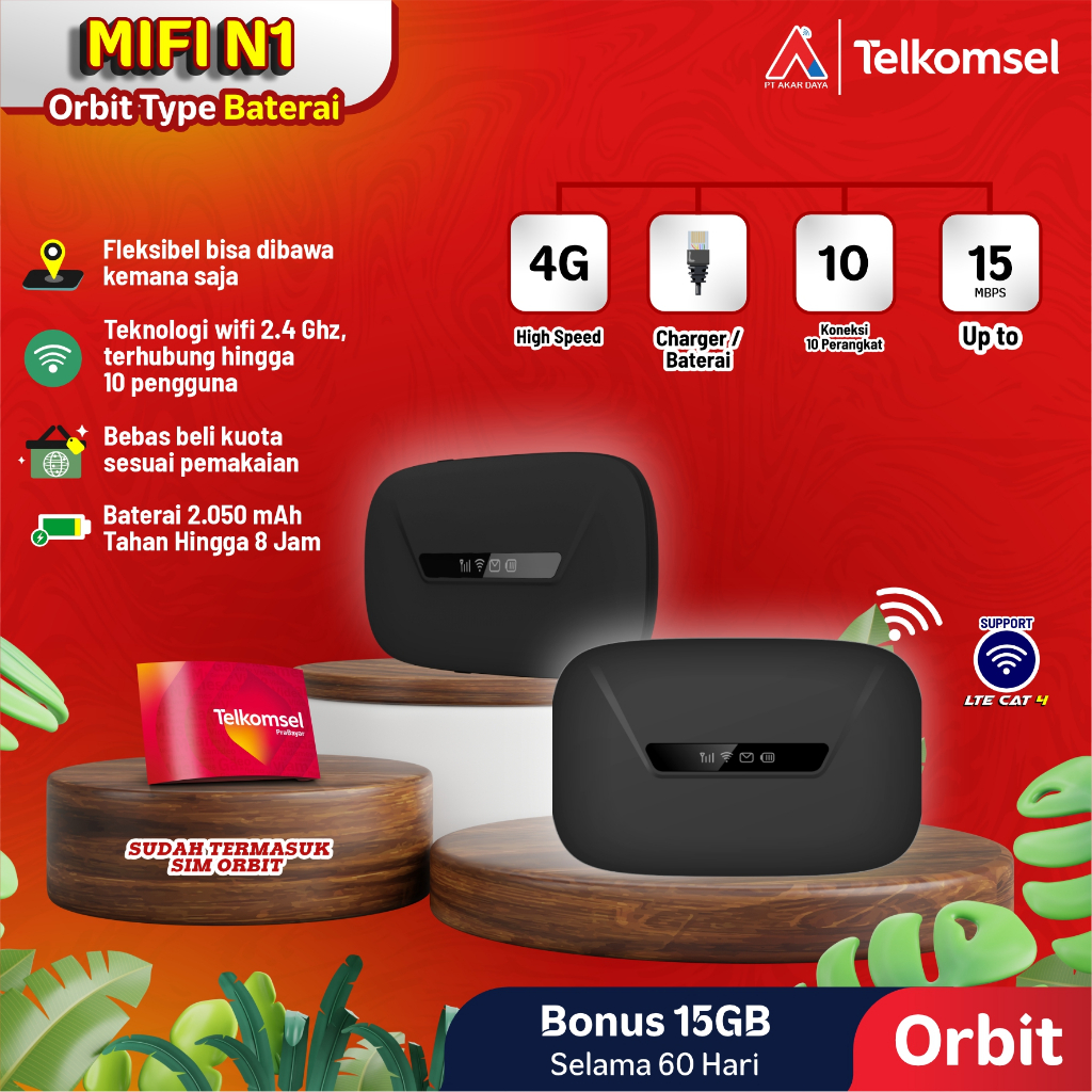 ORBIT MIFI N1 - MODEM MI-FI N1 - ORBIT SAKU / Mifi N1