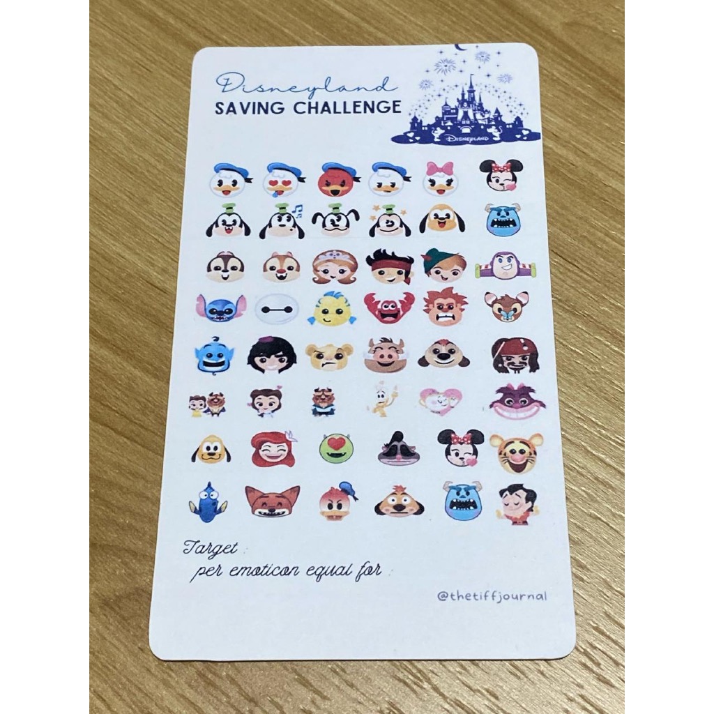 

SAVING CHALLENGE | CASH STUFFING | BUDGETING CARD - DISNEYLAND