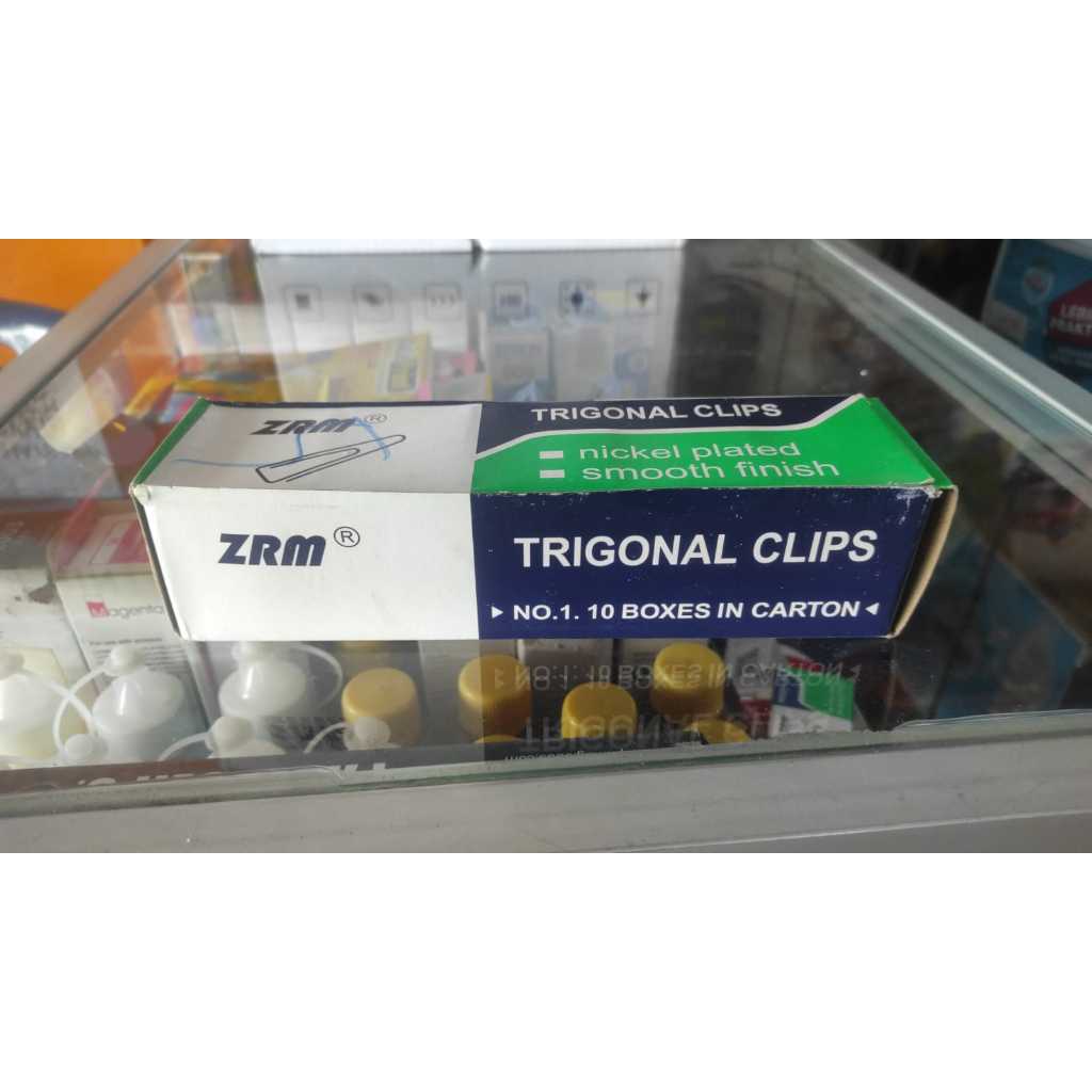 

(1 Box Kecil) Philos Paper Clips Trigonal no.1/Penjepit Kertas/Klip Kertas