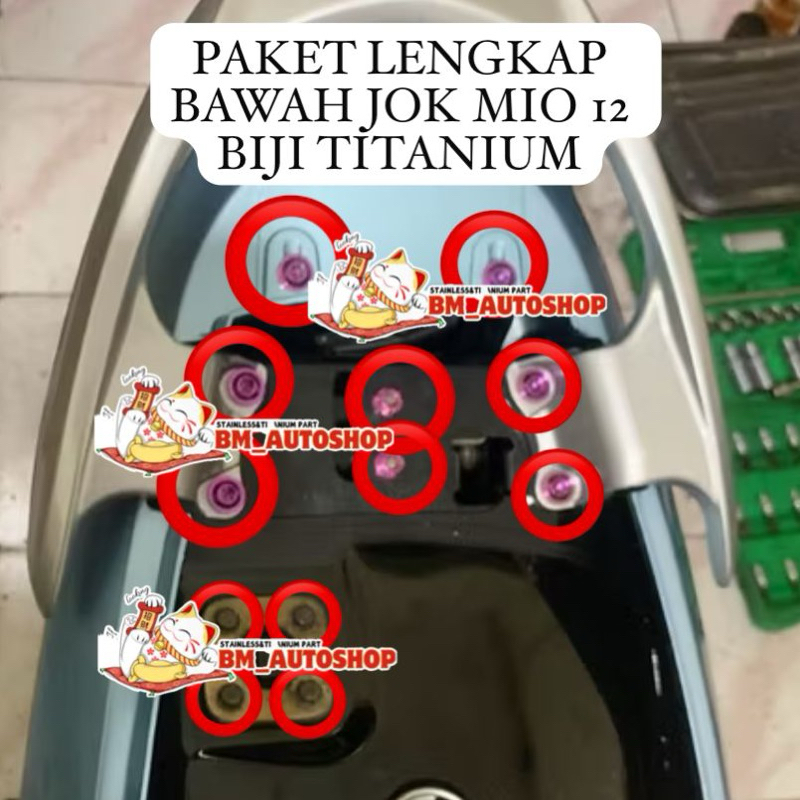 (TITANIUM)PAKET BAUT TANGKI TANKI MIO TITANIUM 12 BIJI