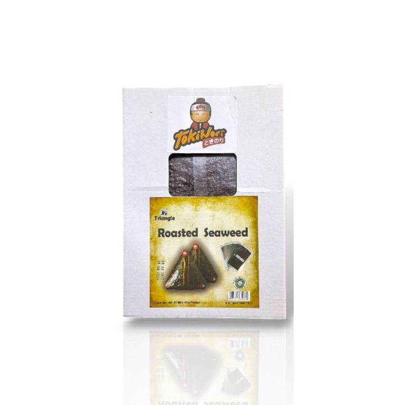 

Tokinori triangel roasted seaweed lembaran | Nori rumput laut segitiga siap pakai