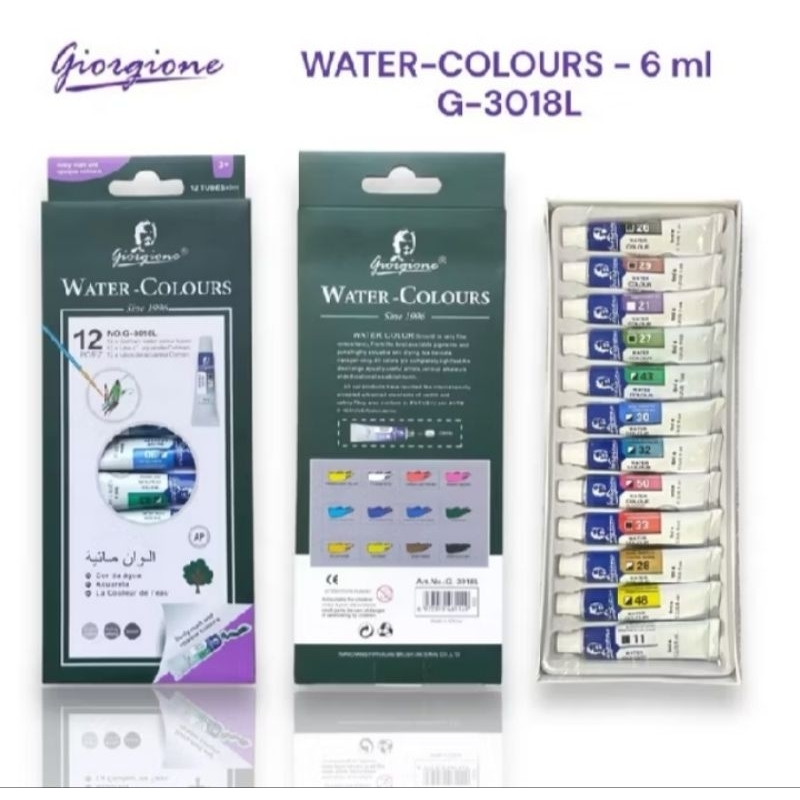 

Cat air water colours isi 12 warna