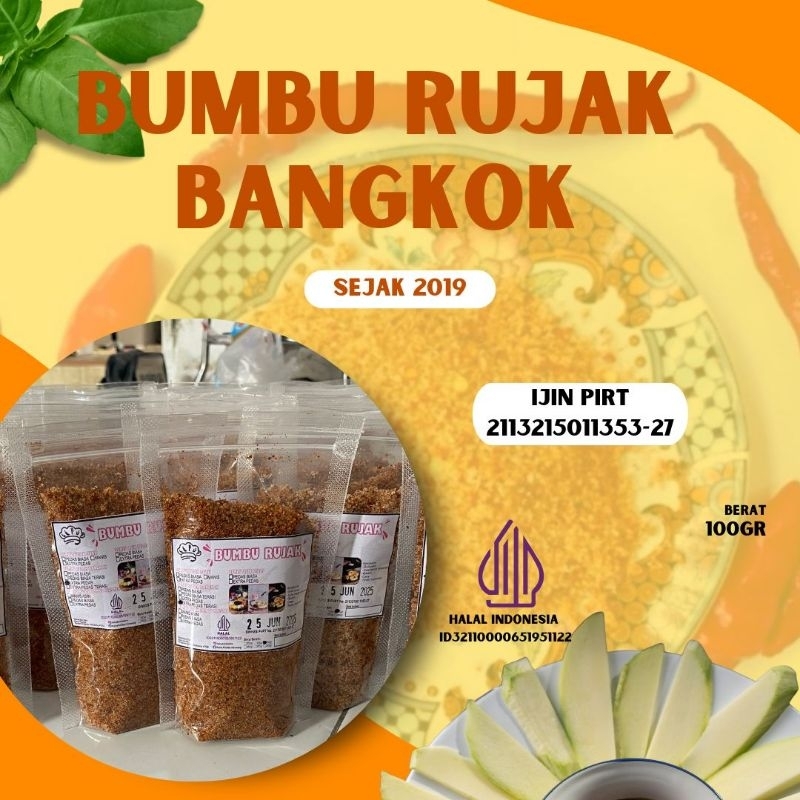 

Sambal Bumbu Rujak Bangkok Naina kitchen 100 gr / Sambal bumbu Rujak Jambu Kristal 125 gr Naina kitchen