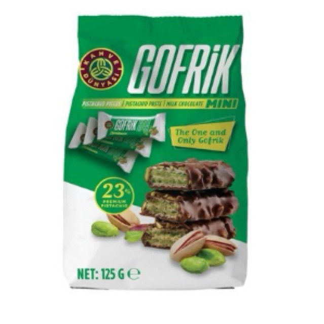 

Gofrik Mini Wafer Pistachio Turki