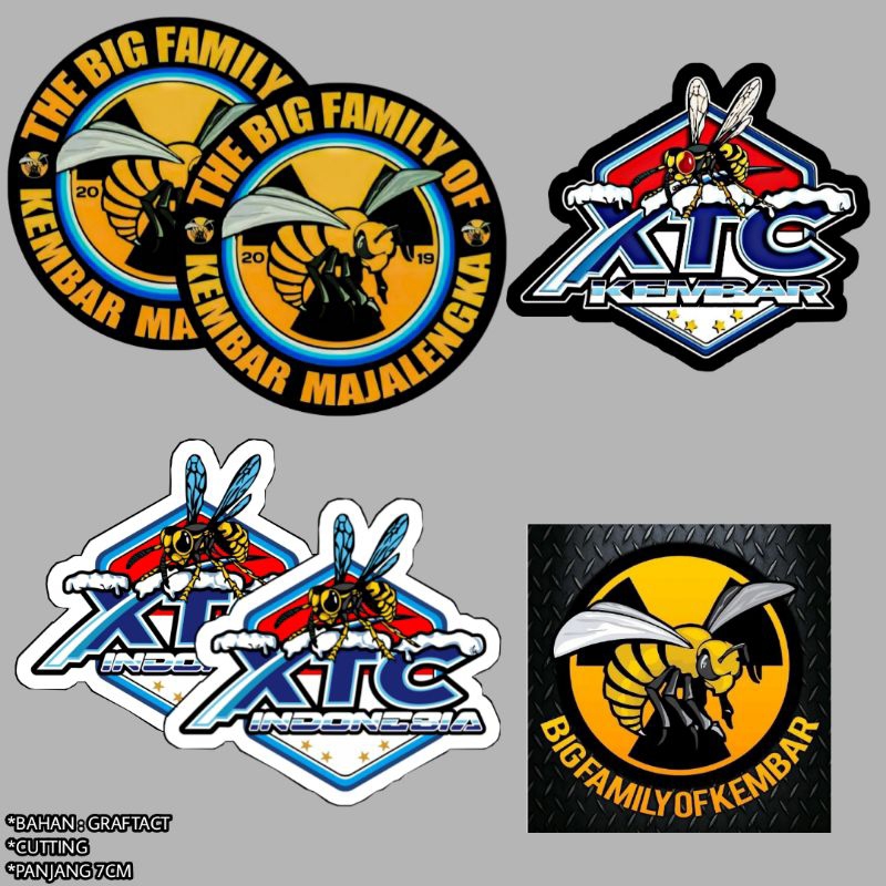 

Stiker xtc kembar majalengka isi 6 pcs premium