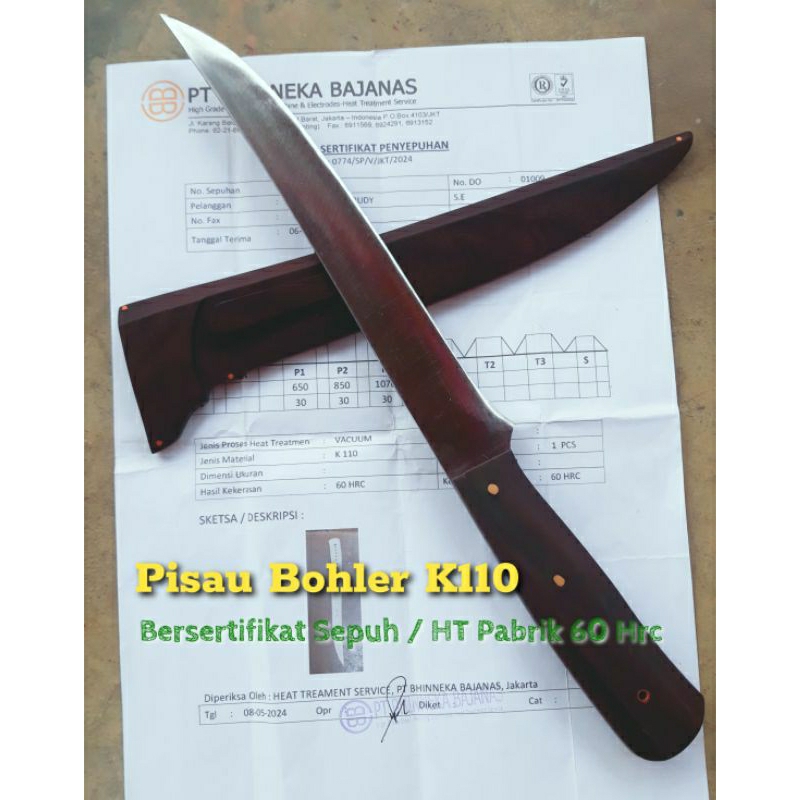 Pisau Seset Premium Baja Modern Bohler K110