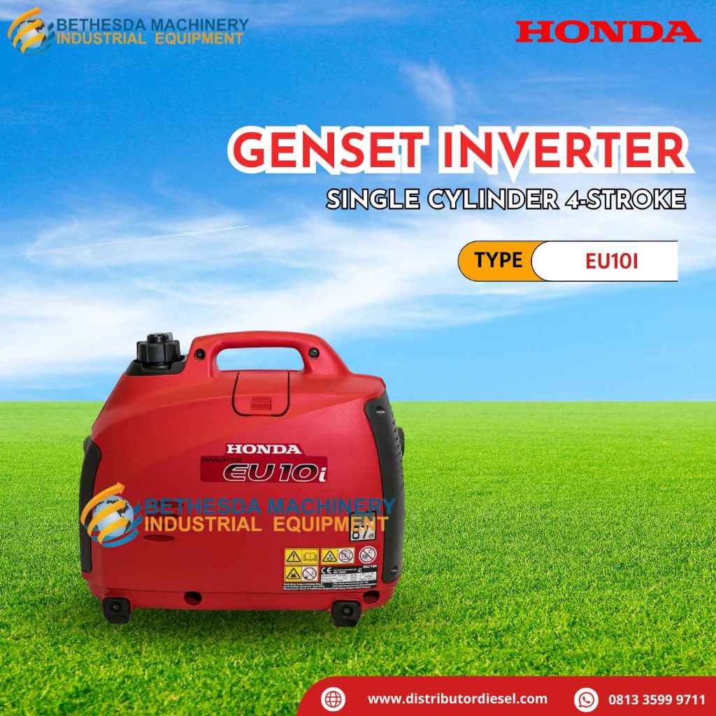 Genset Portable HONDA EU10i Mesin Genset Inverter Bensin