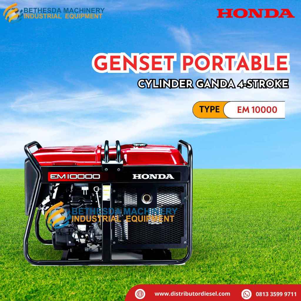 Genset Portable Mini 7200 Watt Honda 7200Watt EM10000