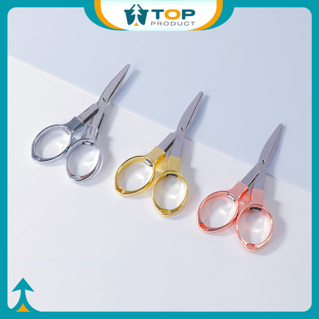 

Gunting Kertas Mini Lipat Scissors Gunting Travel Portable Folding Multifungsi ATK3006