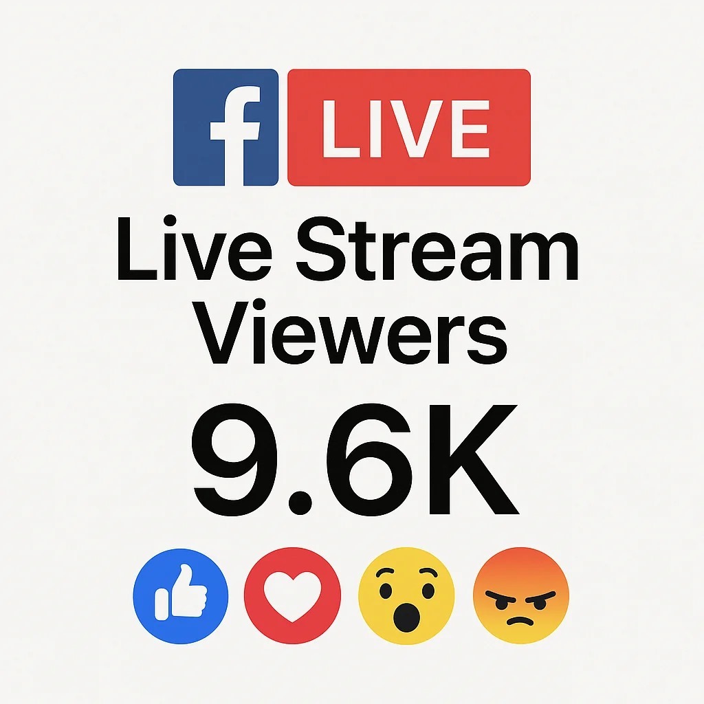 Live Stream Facebook Live Stream Viewers 30 menit , 60 menit , 210 menit