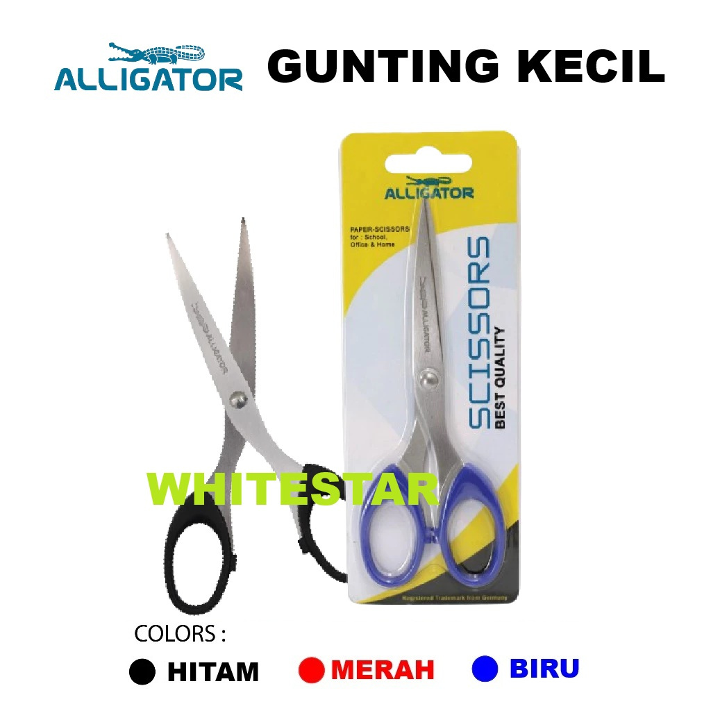 

gunting kecil alligator / small scissor + bonus 1 pen (quality by faber castell)