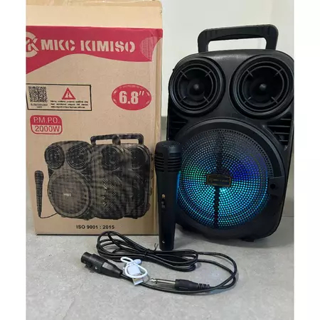 BestPromo Cuci Gudang Speaker Bluetooth 3381 Bonus Mic 6,5Inci/Salon Aktif Portable Radio Fm/Speaker