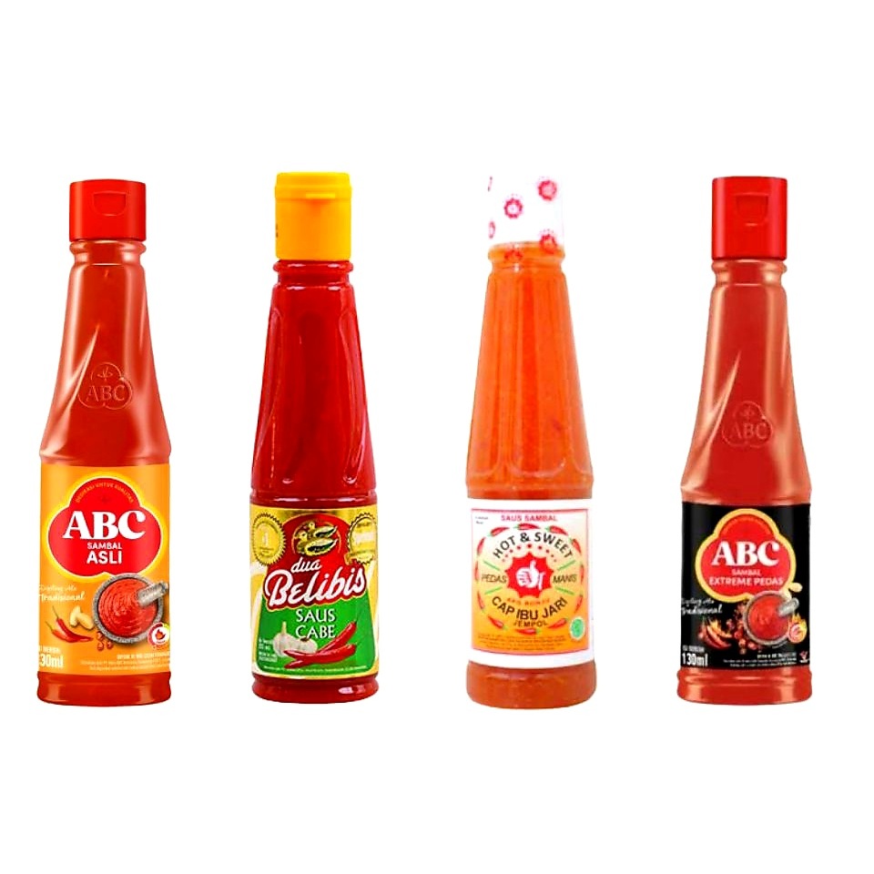 

SAOS SAMBAL ABC (SAMBAL ASLI & EXTREME PEDAS), CAP IBU JARI, DUA BELIBIS