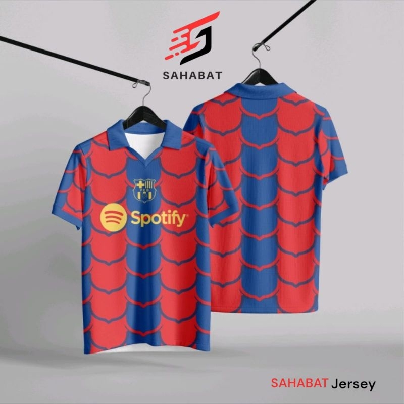 Jersey Vintage Barcelona Olahraga Sport